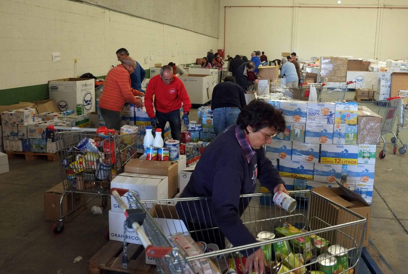 El Banco de Alimentos de Valladolid prepara el reparto de los 225.000 kilos recogidos en la macroperación kilo