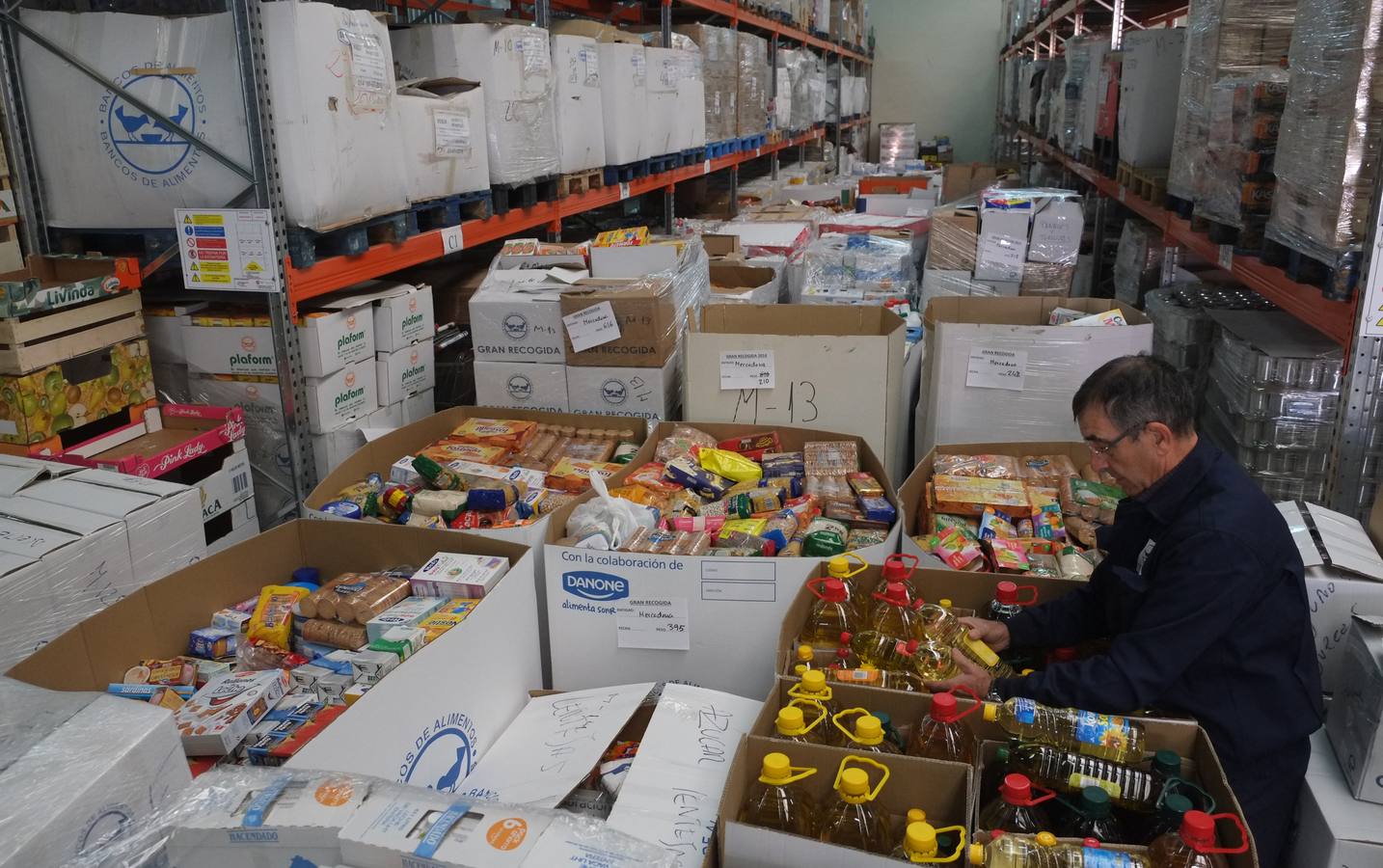 El Banco de Alimentos de Valladolid prepara el reparto de los 225.000 kilos recogidos en la macroperación kilo