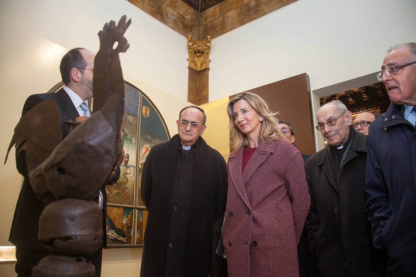 La consejera de Cultura y Turismo, Alicia García presenta la restauración de las salas capitulares de la Catedral de Salamanca