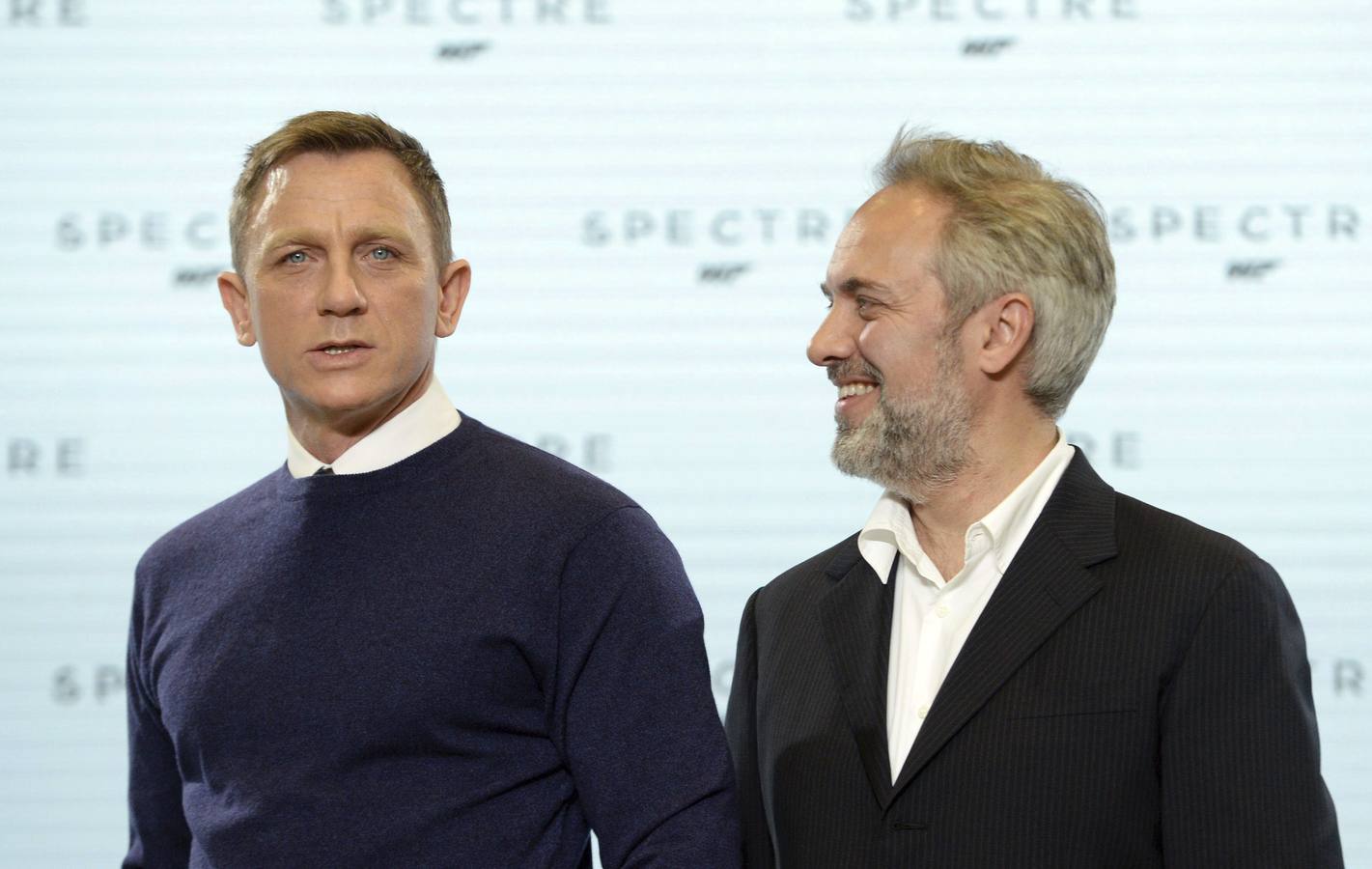 El actor Daniel Craig y el director Sam Mendes.