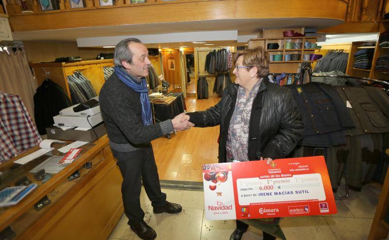 La premiada con los 6000 euros de Avadeco en Valladolid se gasta su cheque