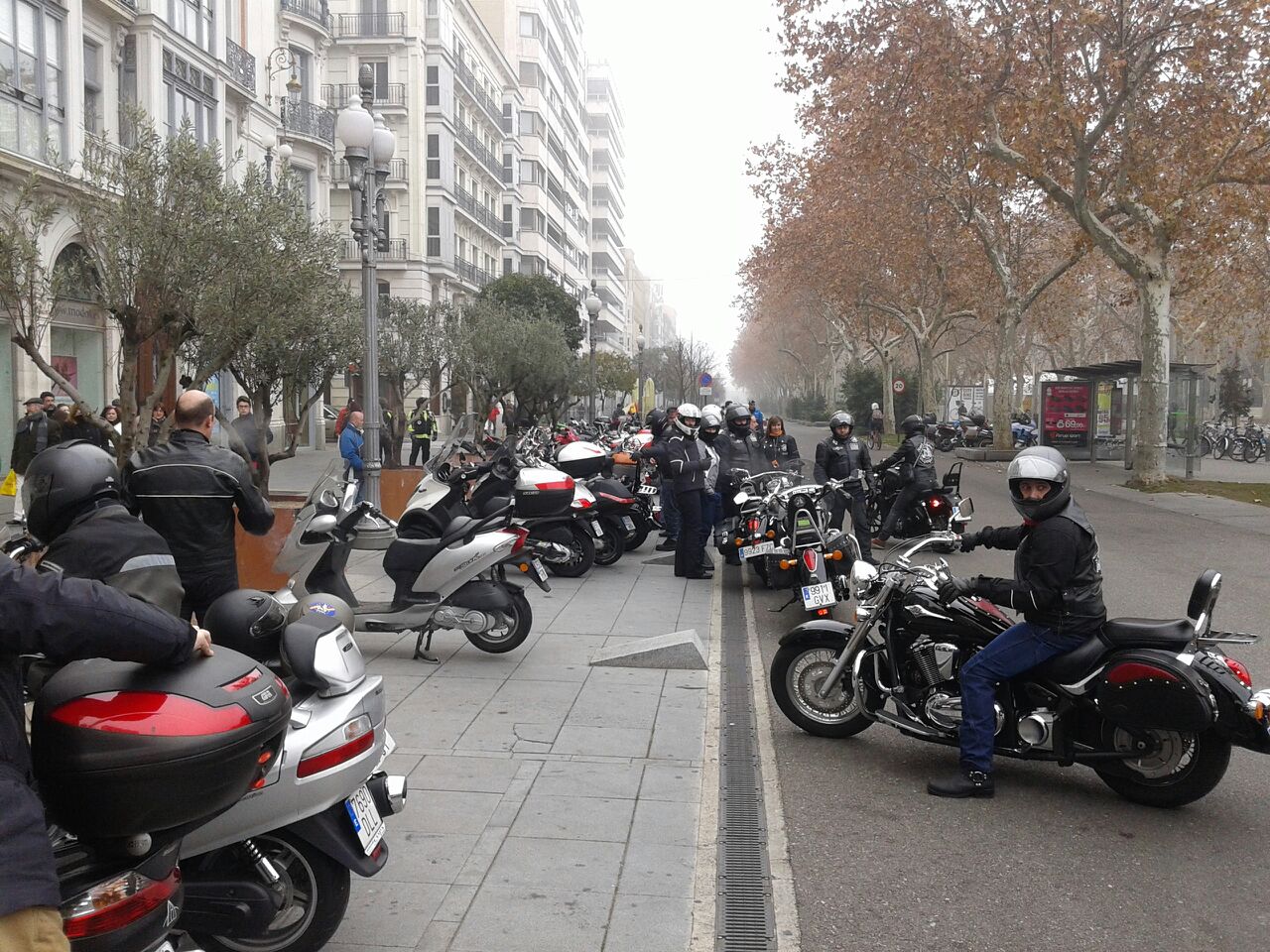 Ambiente motero en Valladolid sin Pingüinos