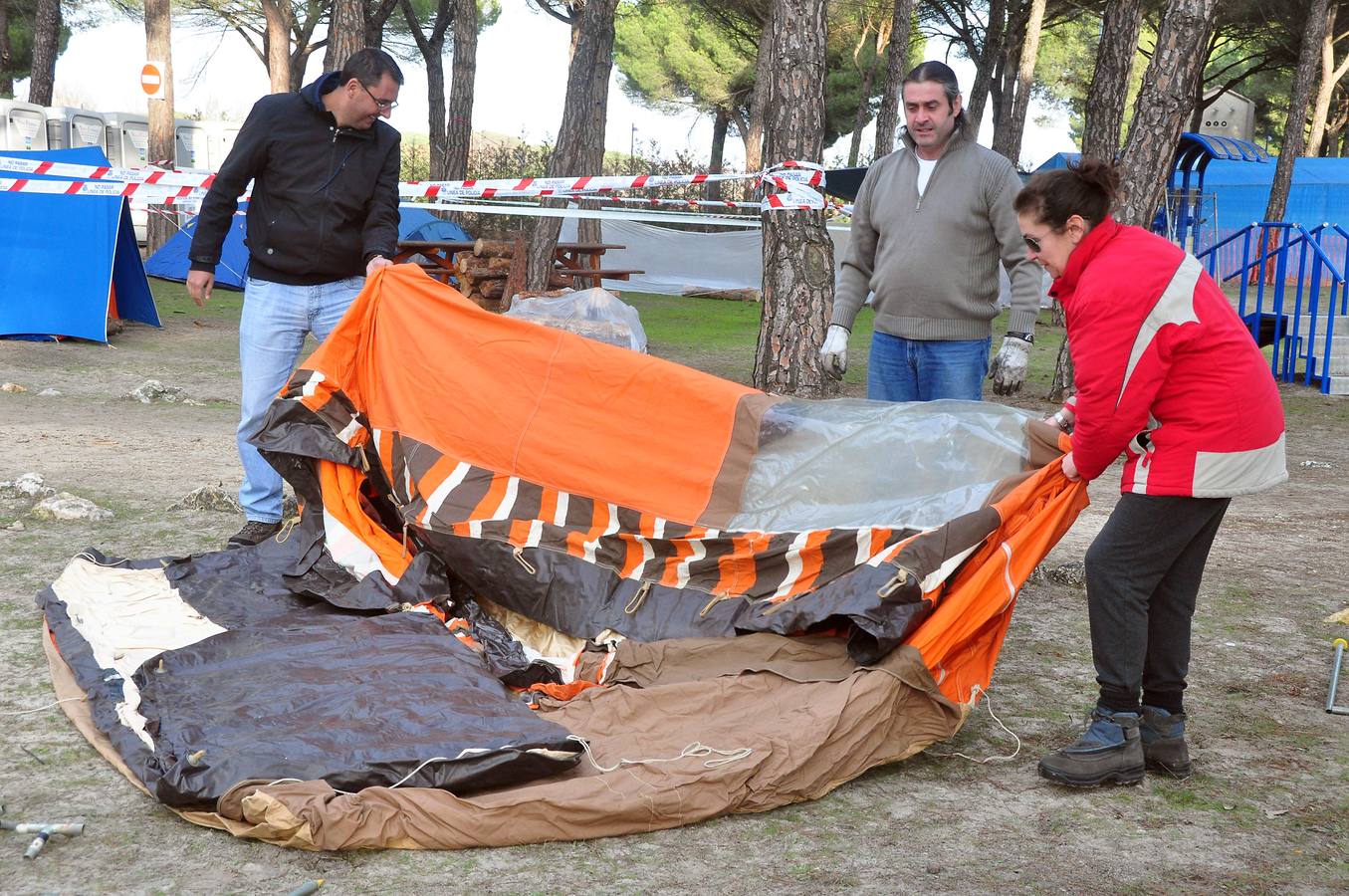 Preparativos para la concentración de motos de Motauros 2015