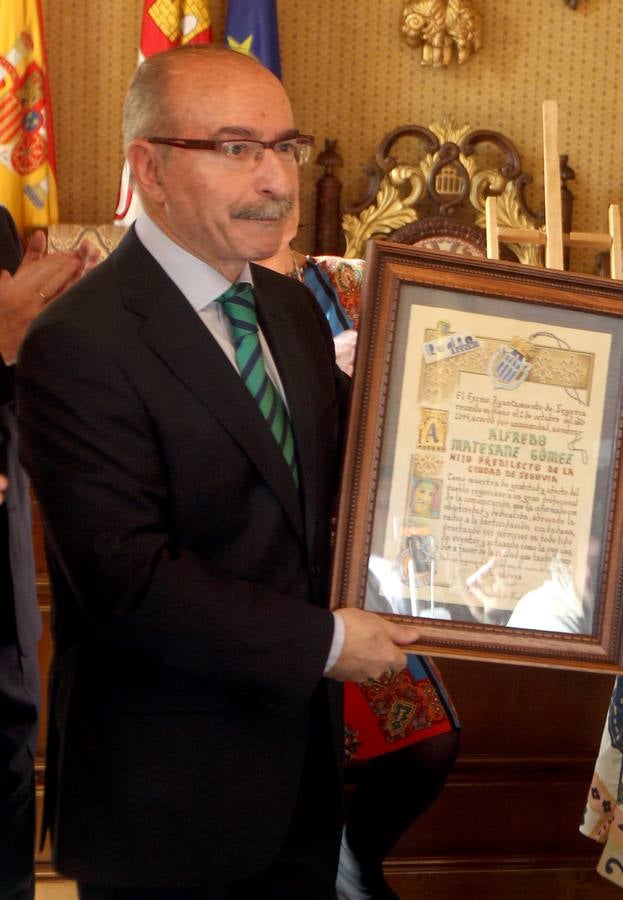 Alfredo Matesanz, Hijo Predilecto de Segovia