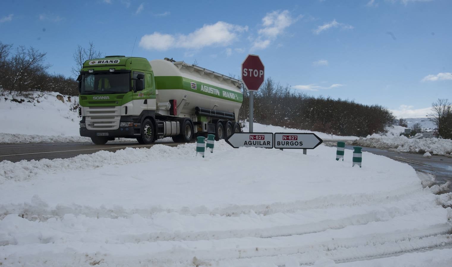 Temporal de nieve en la capital y provincia burgalesa.