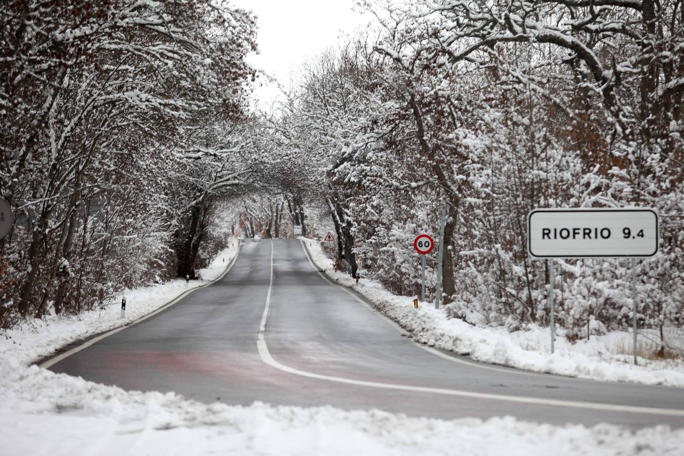 Nevada en la capital segoviana.