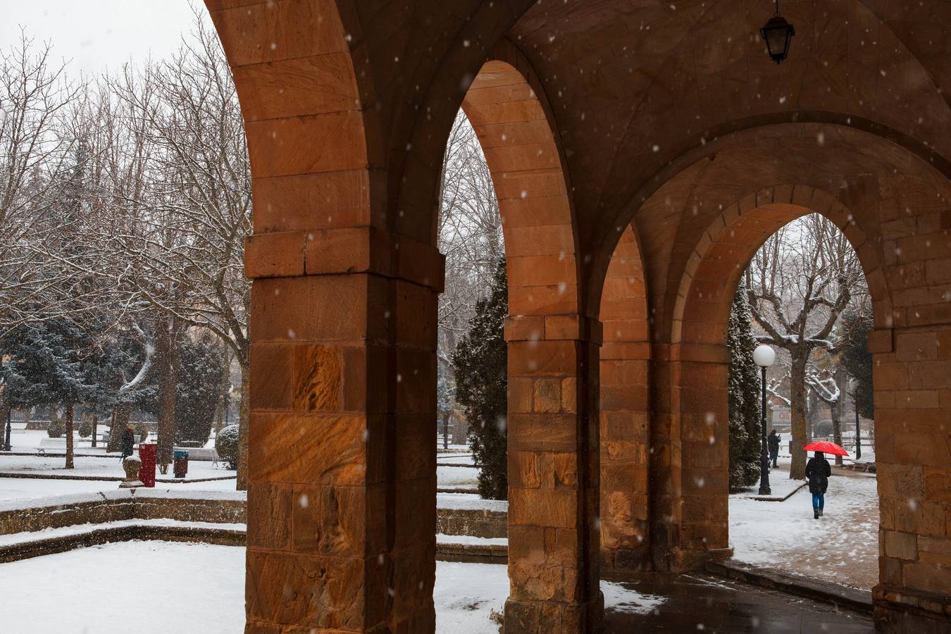 Nieve en la capital soriana.