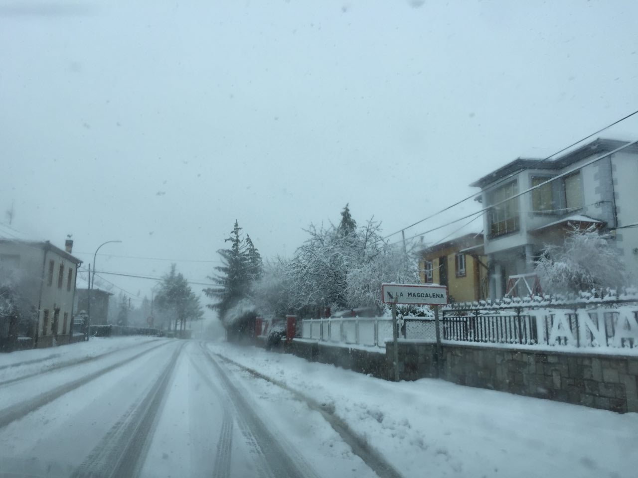 La nieve cubre la provincia de León