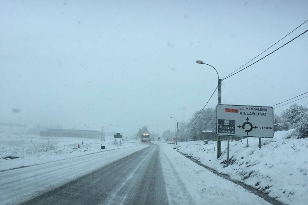 La nieve cubre la provincia de León