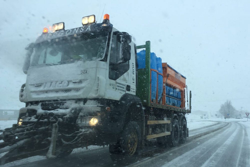 La nieve cubre la provincia de León