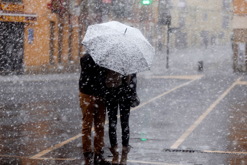 La nieve cubre la provincia de León