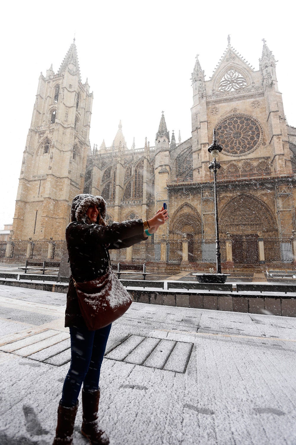 La nieve cubre la provincia de León