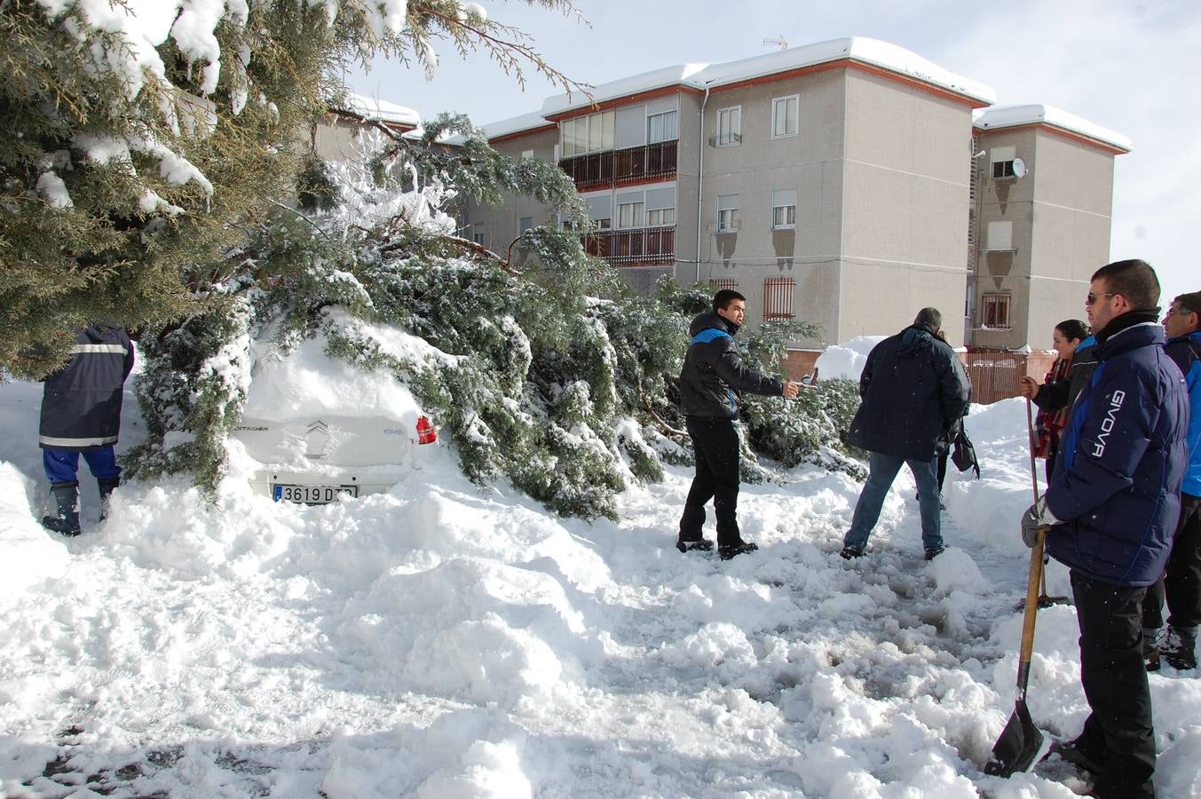 Nevada en Guardo (Palencia)