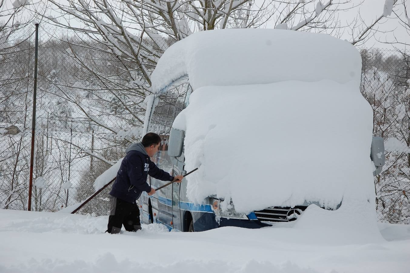 Nevada en Guardo (Palencia)