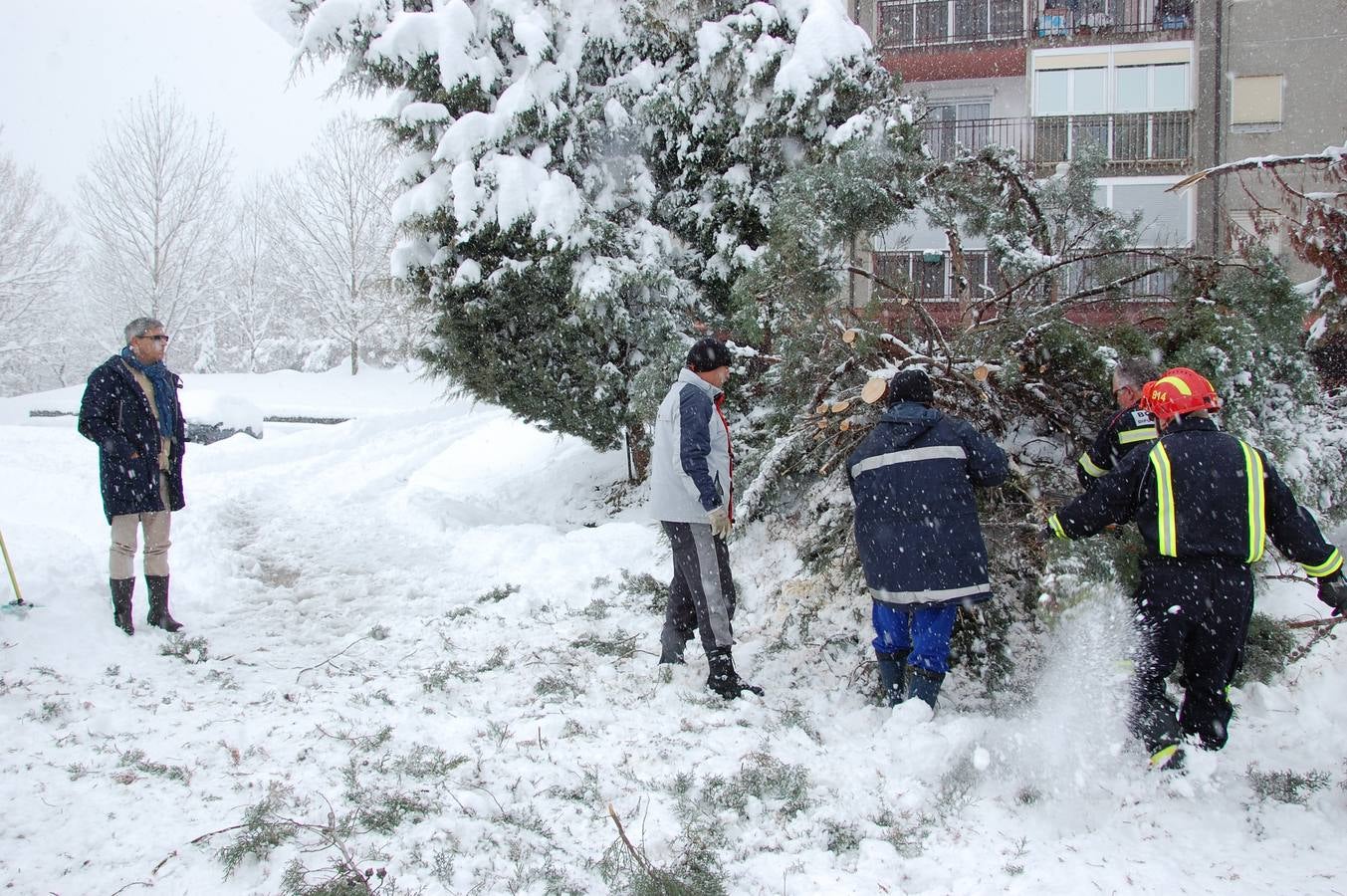 Nevada en Guardo (Palencia)