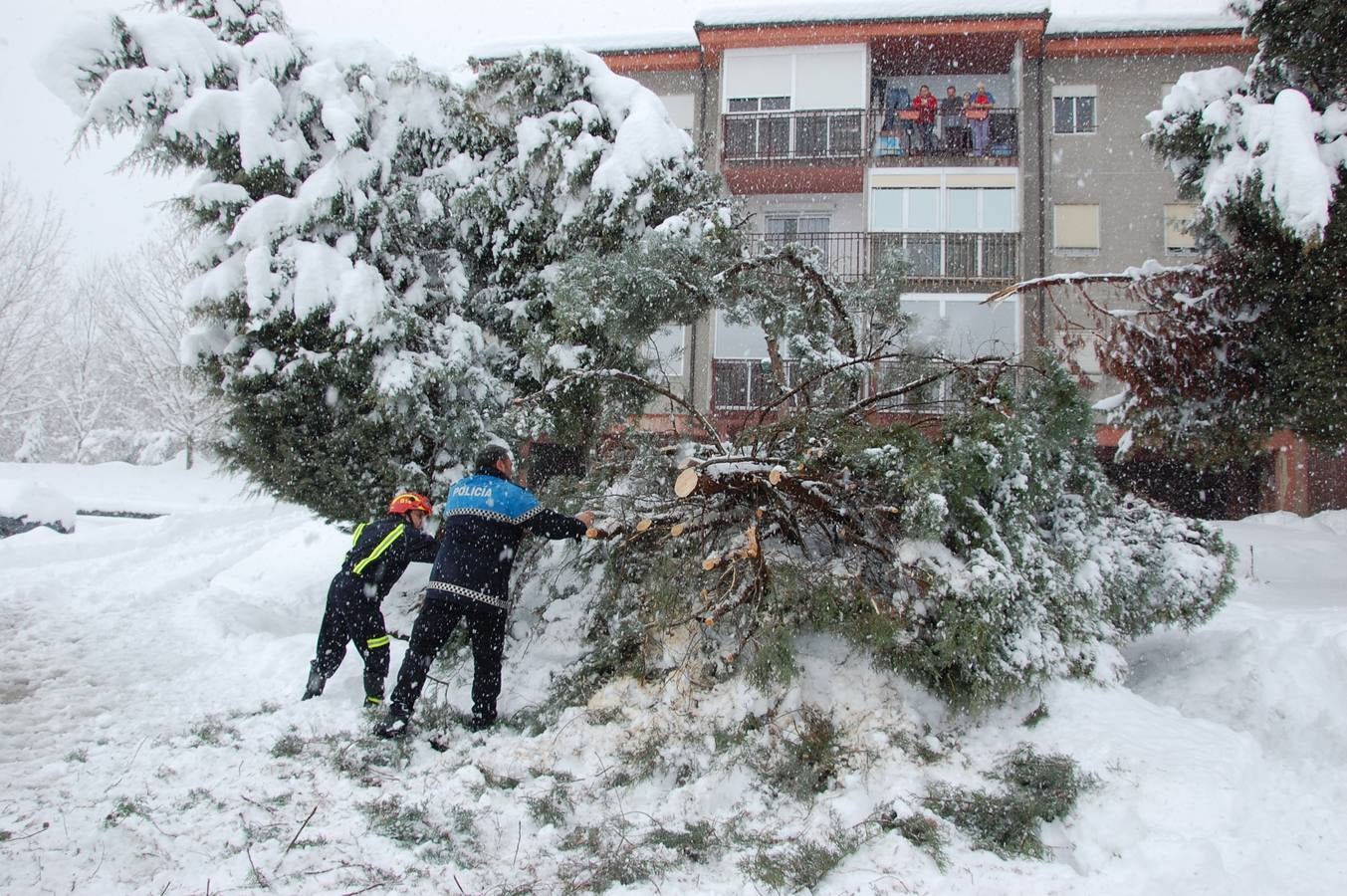 Nevada en Guardo (Palencia)