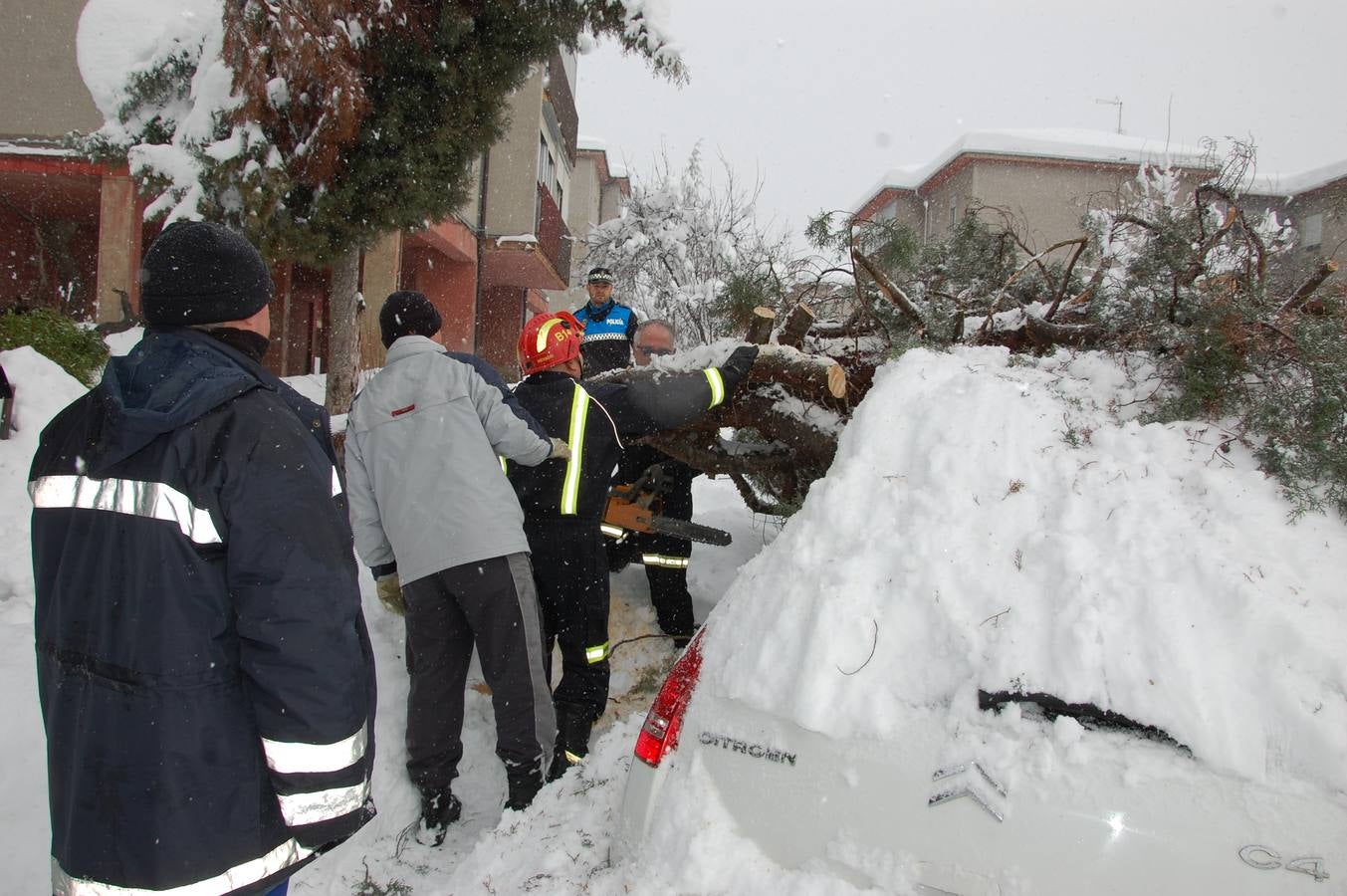 Nevada en Guardo (Palencia)