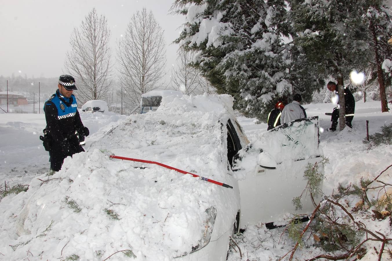 Nevada en Guardo (Palencia)