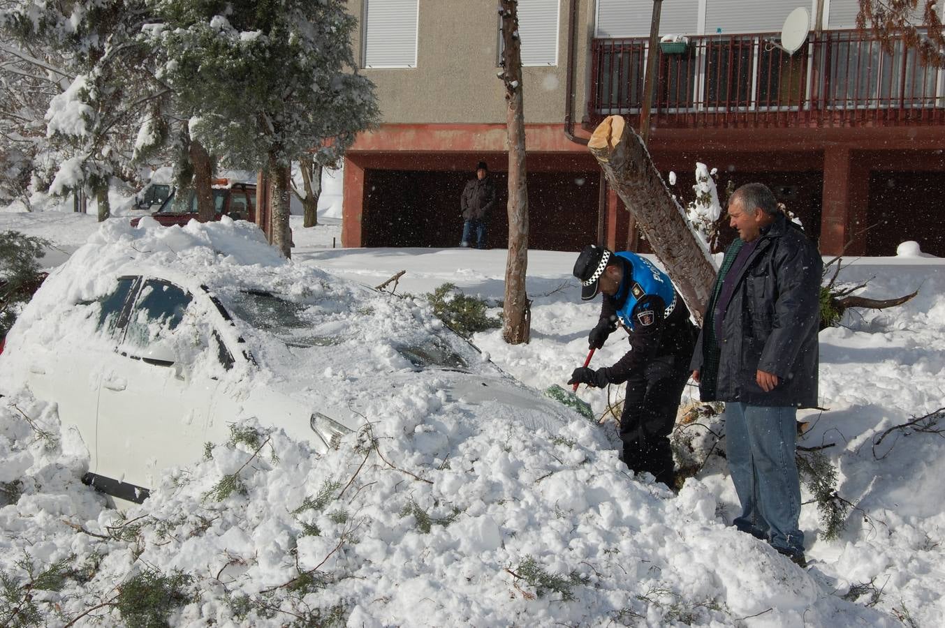 Nevada en Guardo (Palencia)