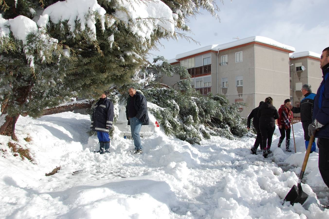 Nevada en Guardo (Palencia)