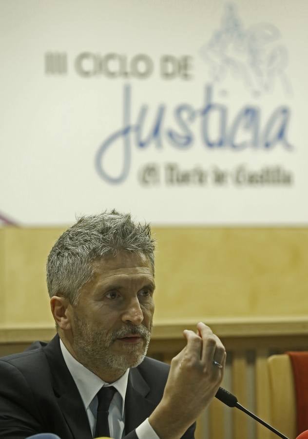 El magistrado Fernando Grande-Marlaska, en el Ciclo de Justicia de El Norte de Castilla