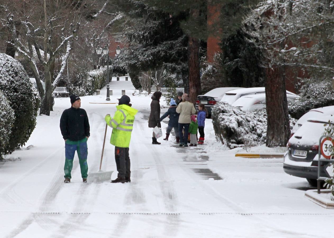 Nieve en la capital segoviana.