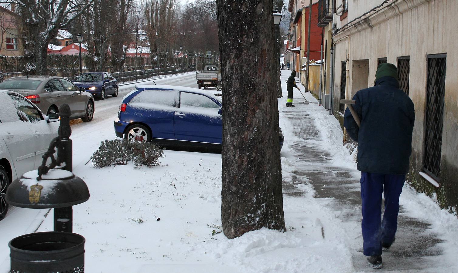 Nieve en la capital segoviana.