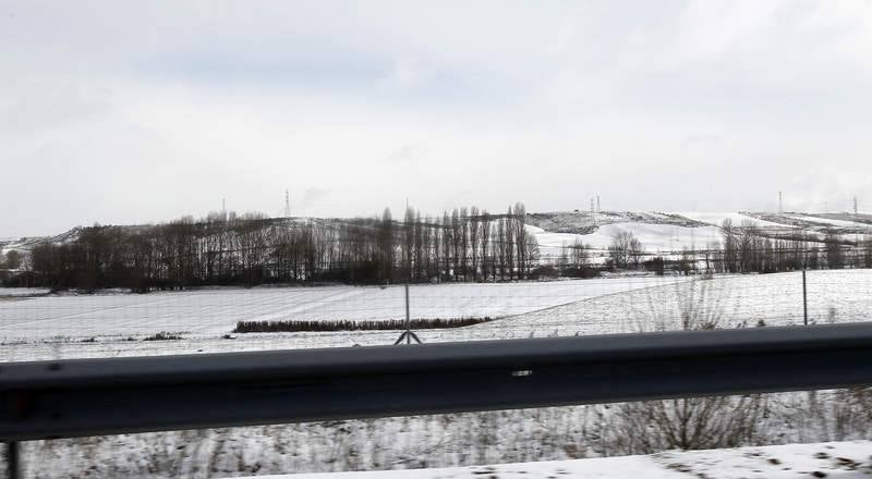 El temporal de nieve en el norte de Palencia