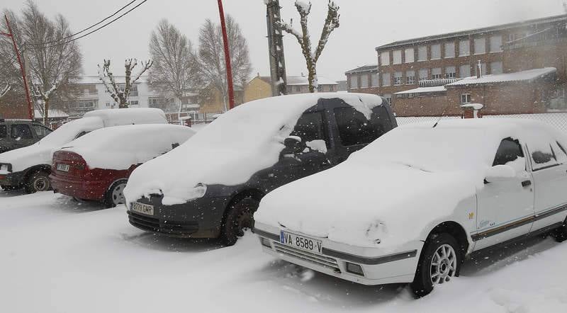 El temporal de nieve en el norte de Palencia