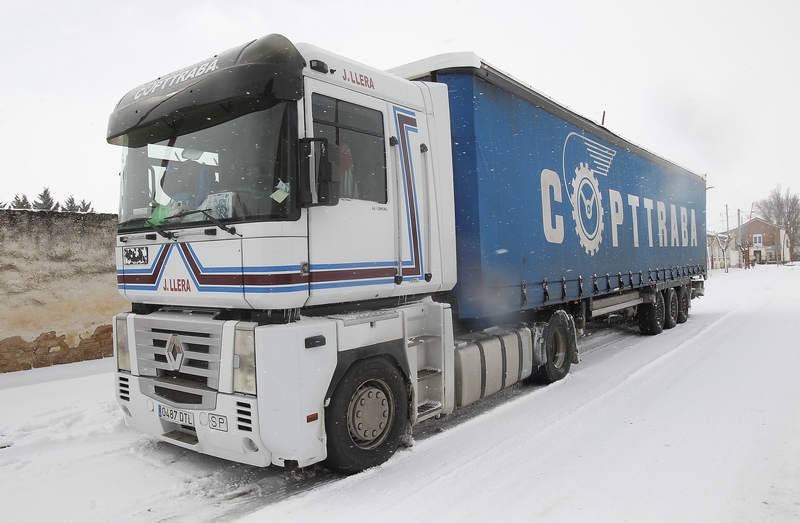 El temporal de nieve en el norte de Palencia