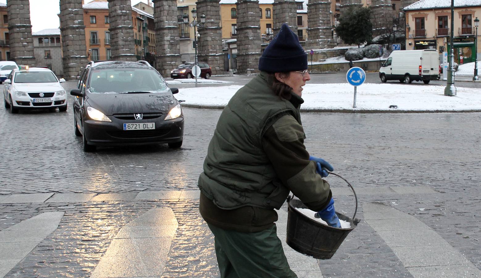 Nueva jornada de nieve en Segovia