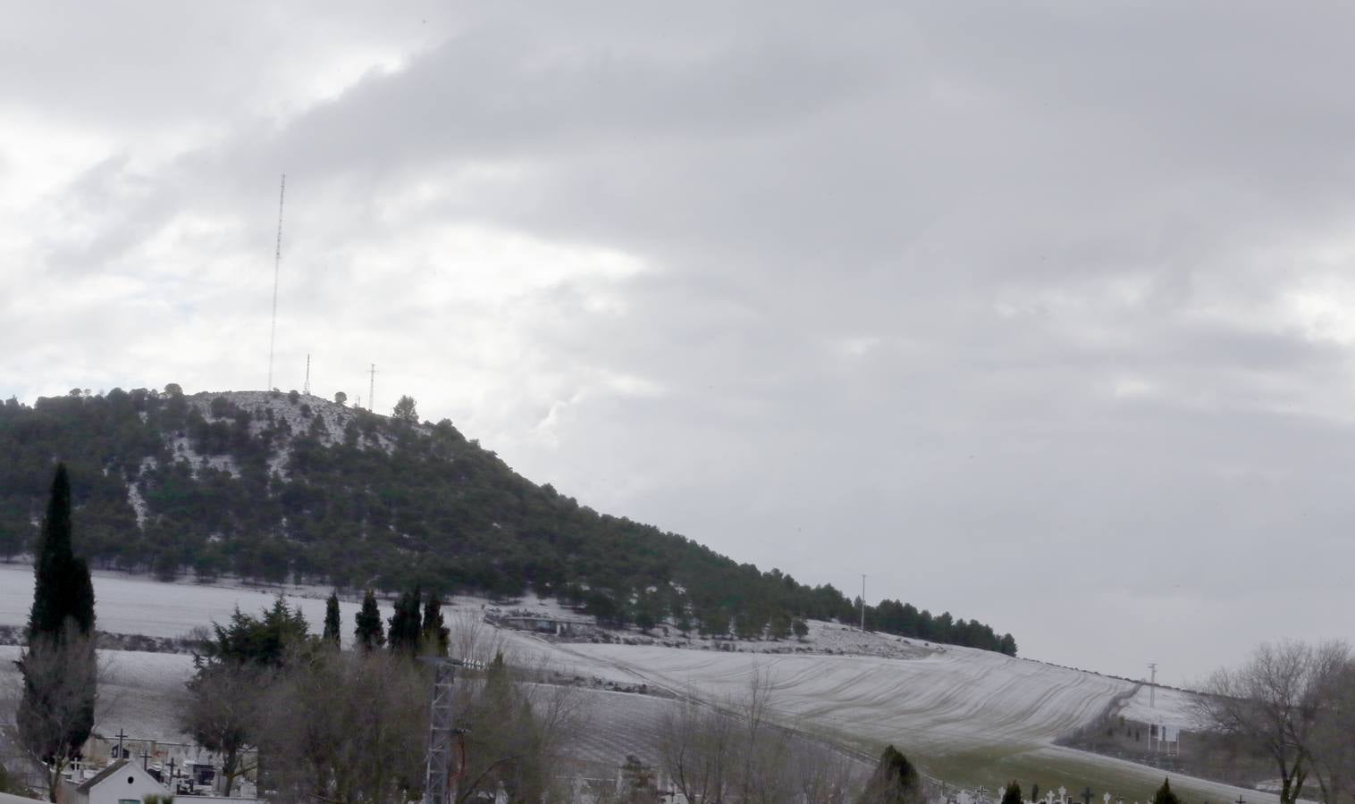 Nieve en el término de La Cistérniga.