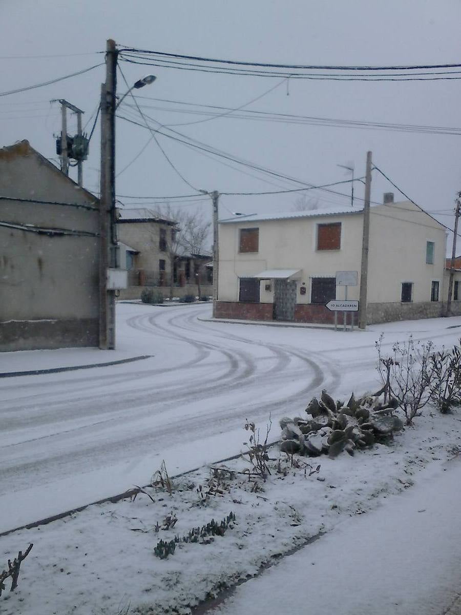 Nieve en Megeces.