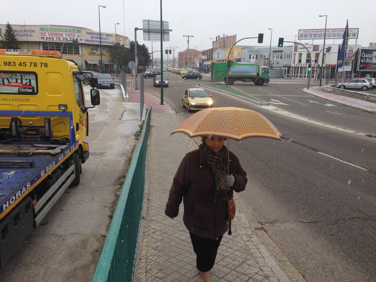 Primeros copos en el polígono de Argales.