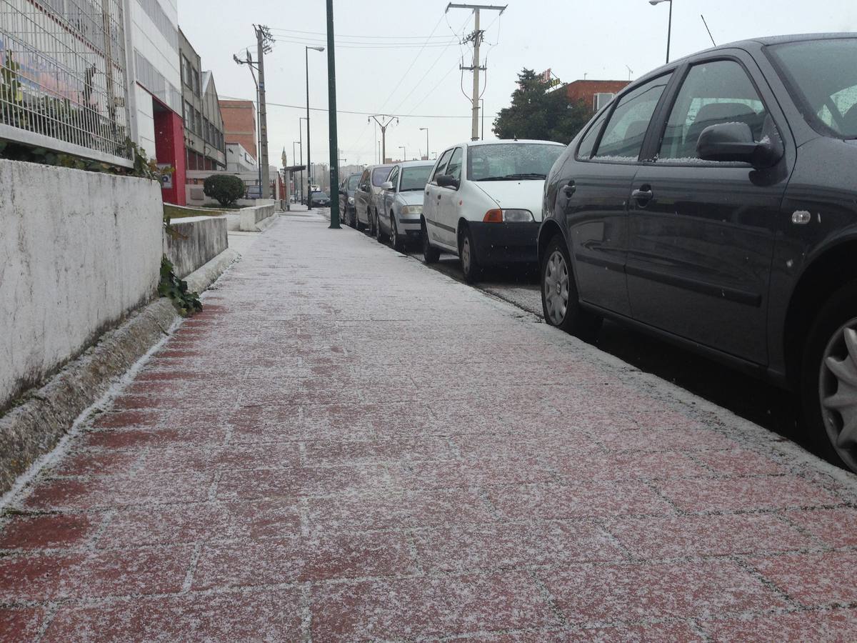 Primeros copos en el polígono de Argales.