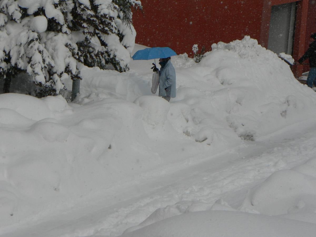 Nieve en Velilla y Guardo (Palencia)