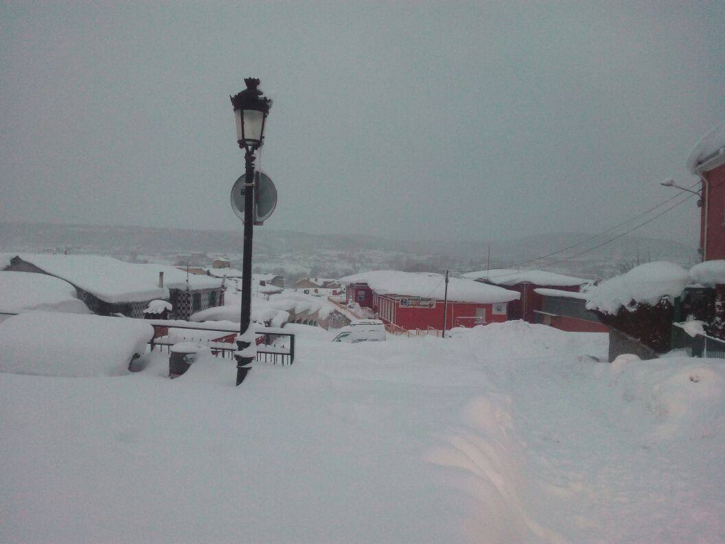 Nieve en Velilla y Guardo (Palencia)