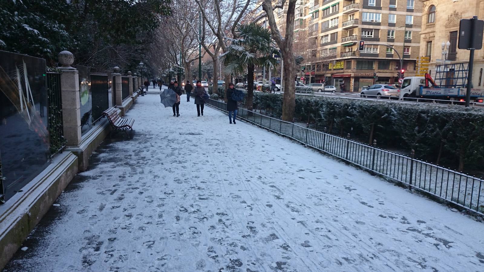 Nieve en Valladolid capital
