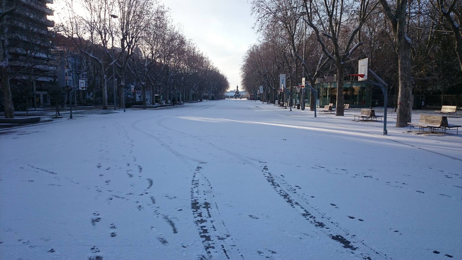 Nieve en Valladolid capital