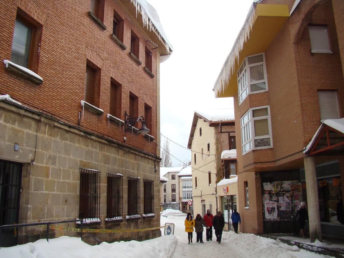 Nieve en Aguilar de Campoo