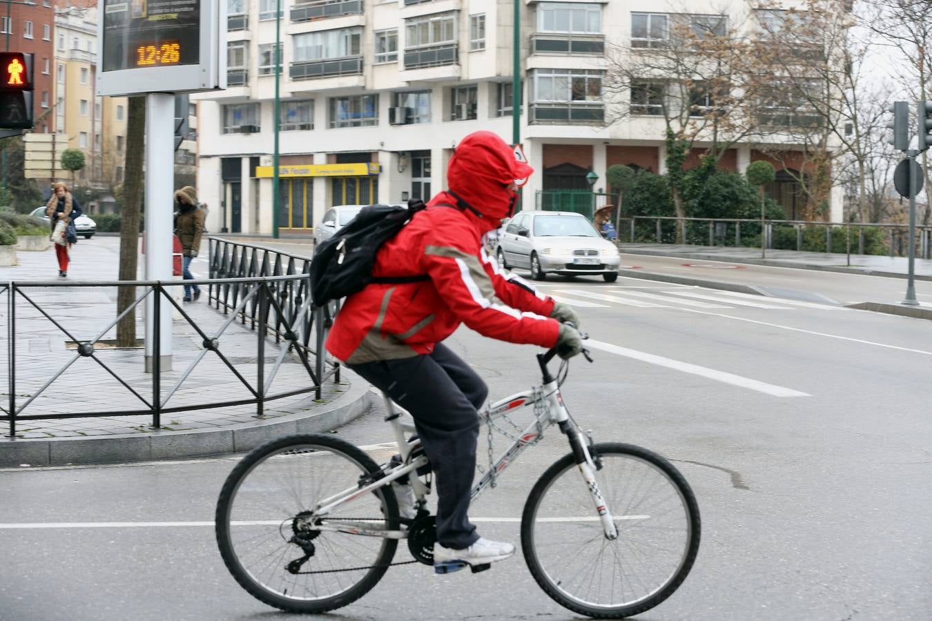 Frío y lluvia en Valladolid