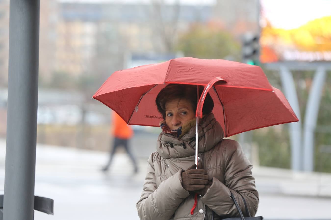Frío y lluvia en Valladolid