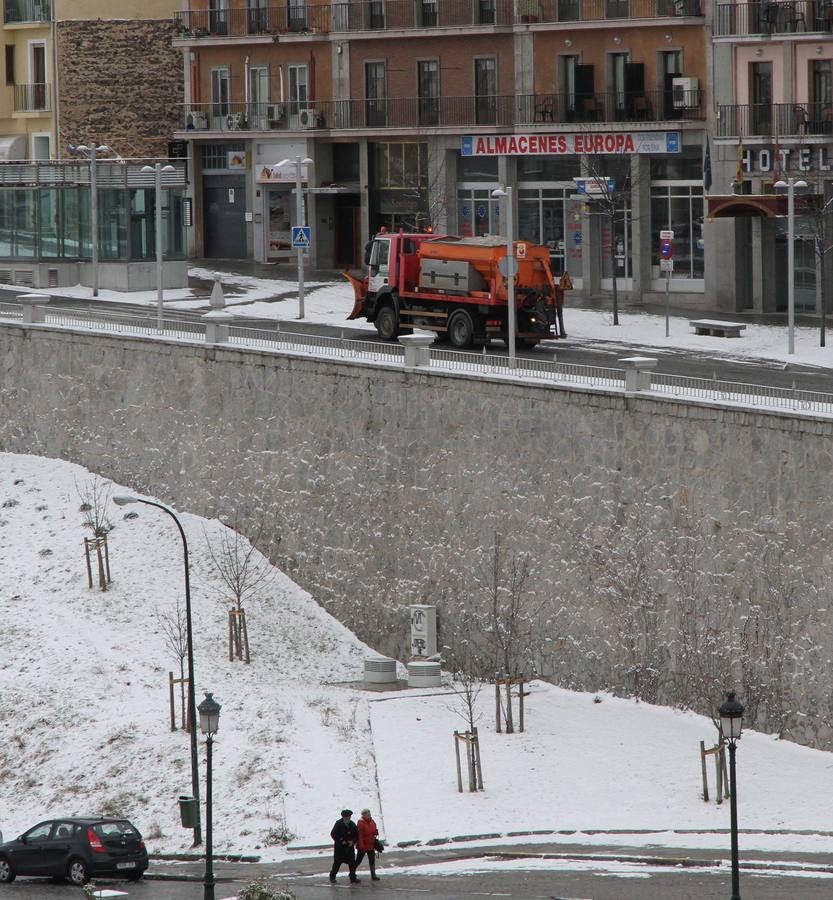 Jornada del sábado con nieve en Segovia