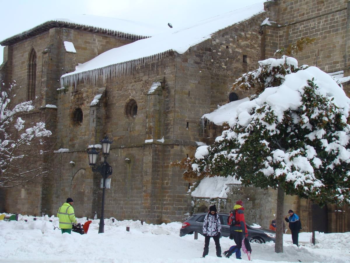 Jornada de nieve en Aguilar de Campoo (Palencia)