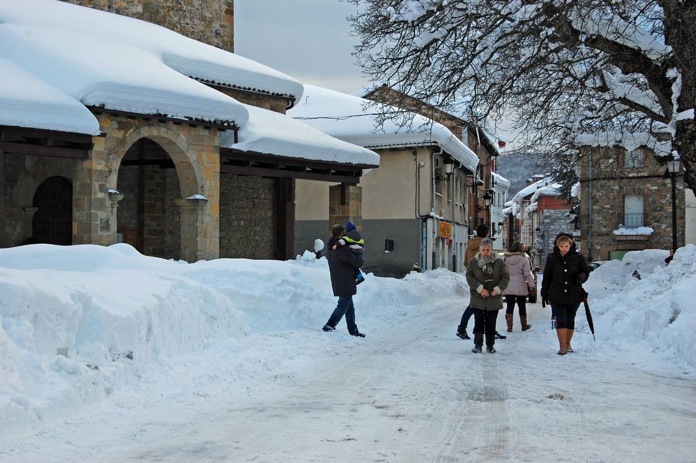 Nieve en Velilla - Ruta de los Pantanos