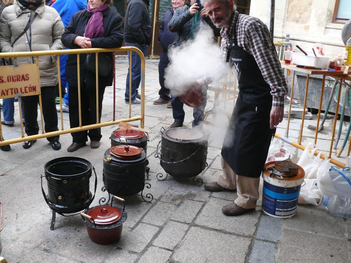 Olla ferroviaria en el barrio Húmedo de León