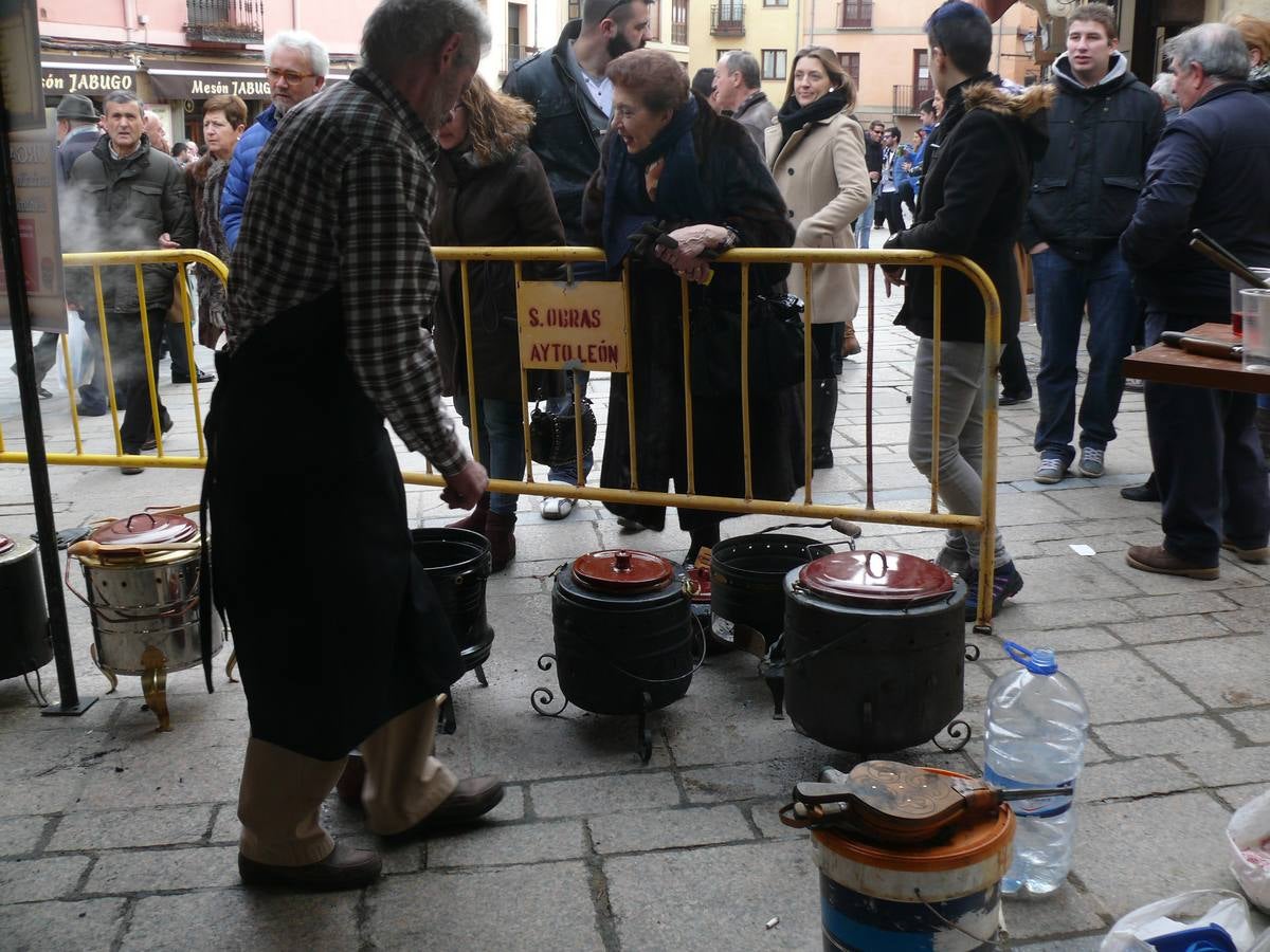 Olla ferroviaria en el barrio Húmedo de León