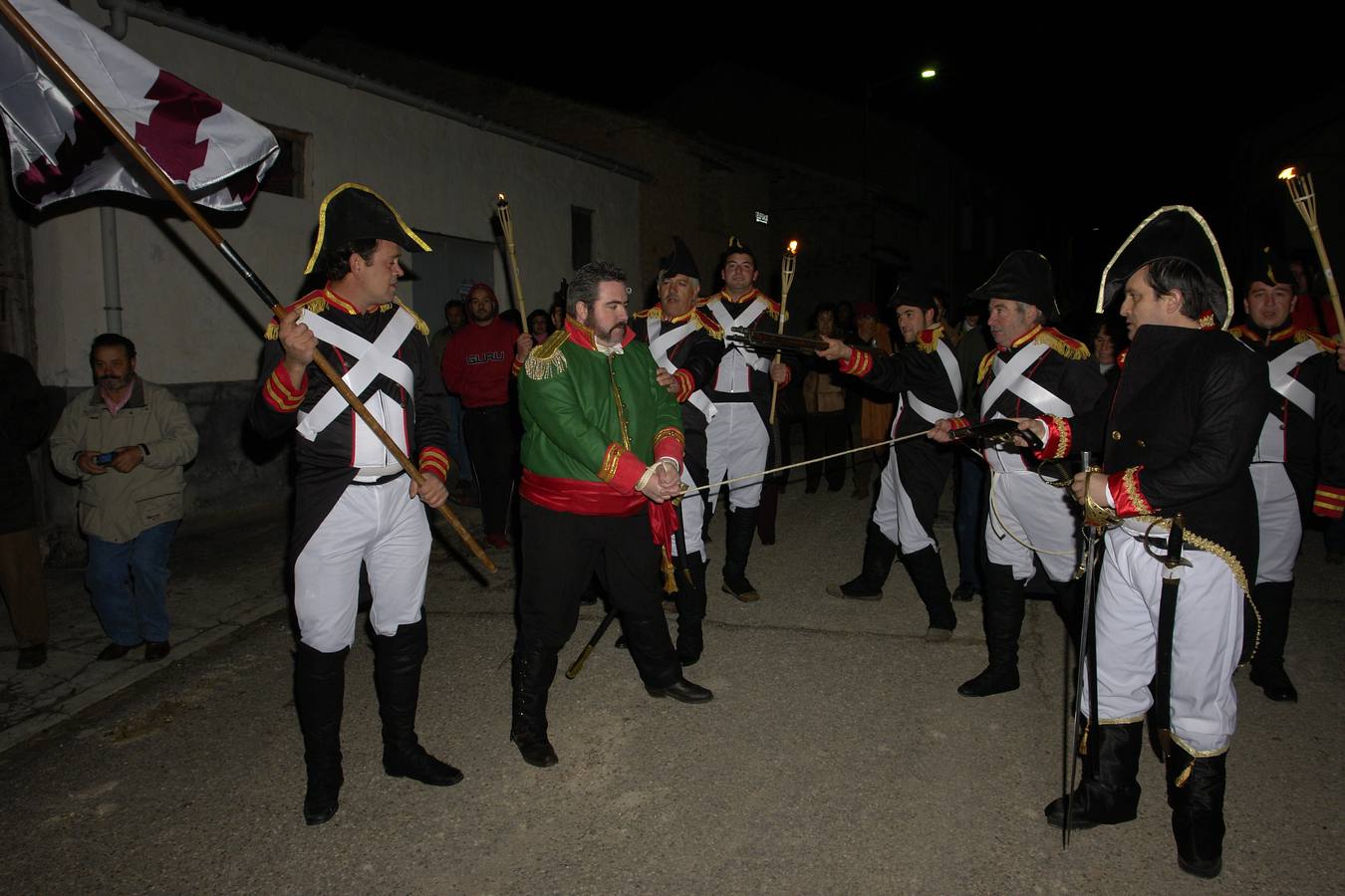 24.11.07 Un momento de la recreación de la captura de El Empecinado en Olmos de Peñafiel.