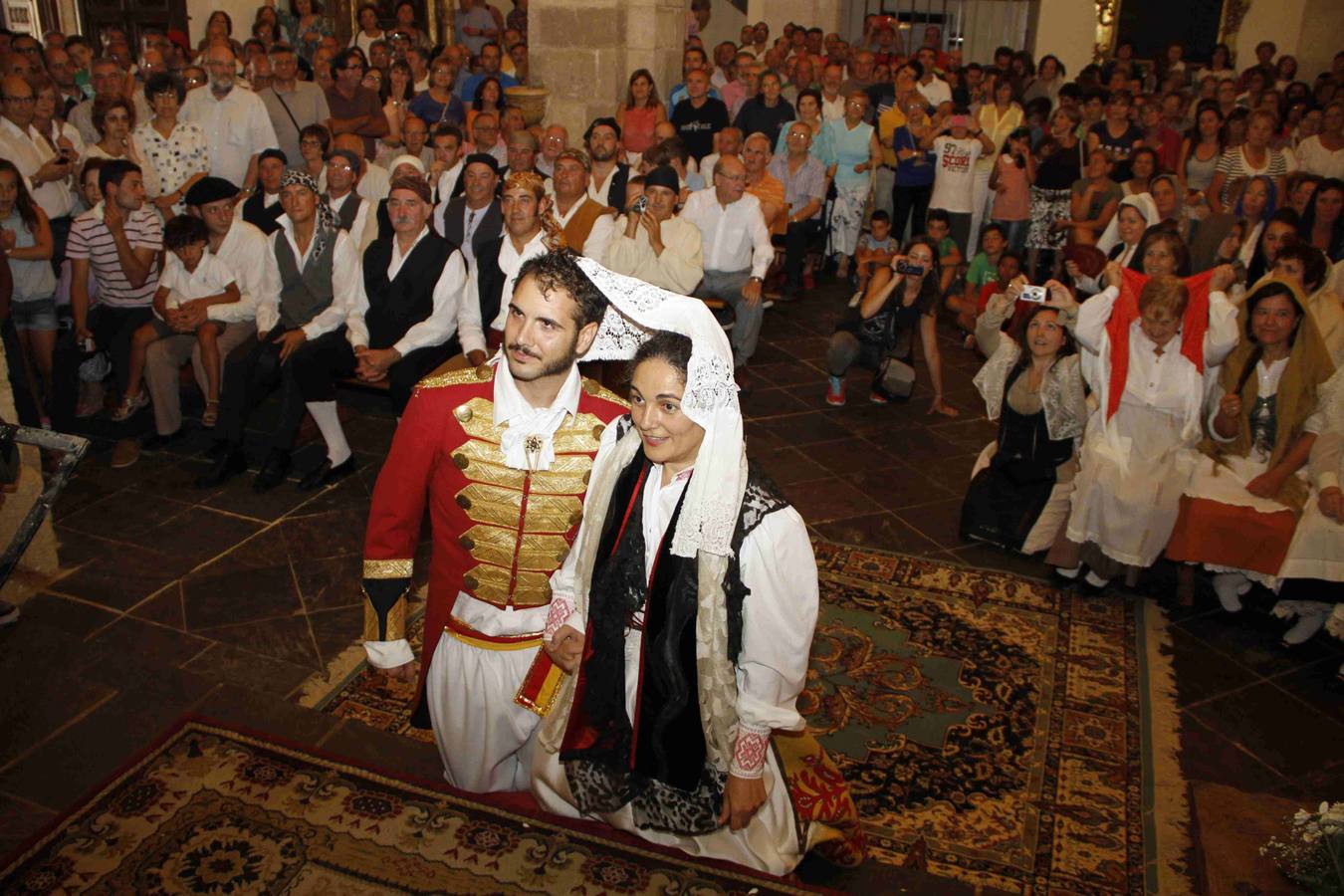02.08.14 Teatralización del Empecinado renovando sus votos de boda en la iglesia de Castrillo de Duero