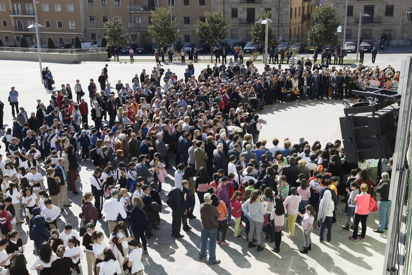 Inauguración del mural homenaje a las víctimas del terrorismo en Salamanca